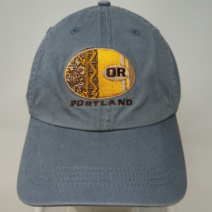 Upfront Sportswear Portland Oregon Blue One Size Baseball Cap Hat Slideback