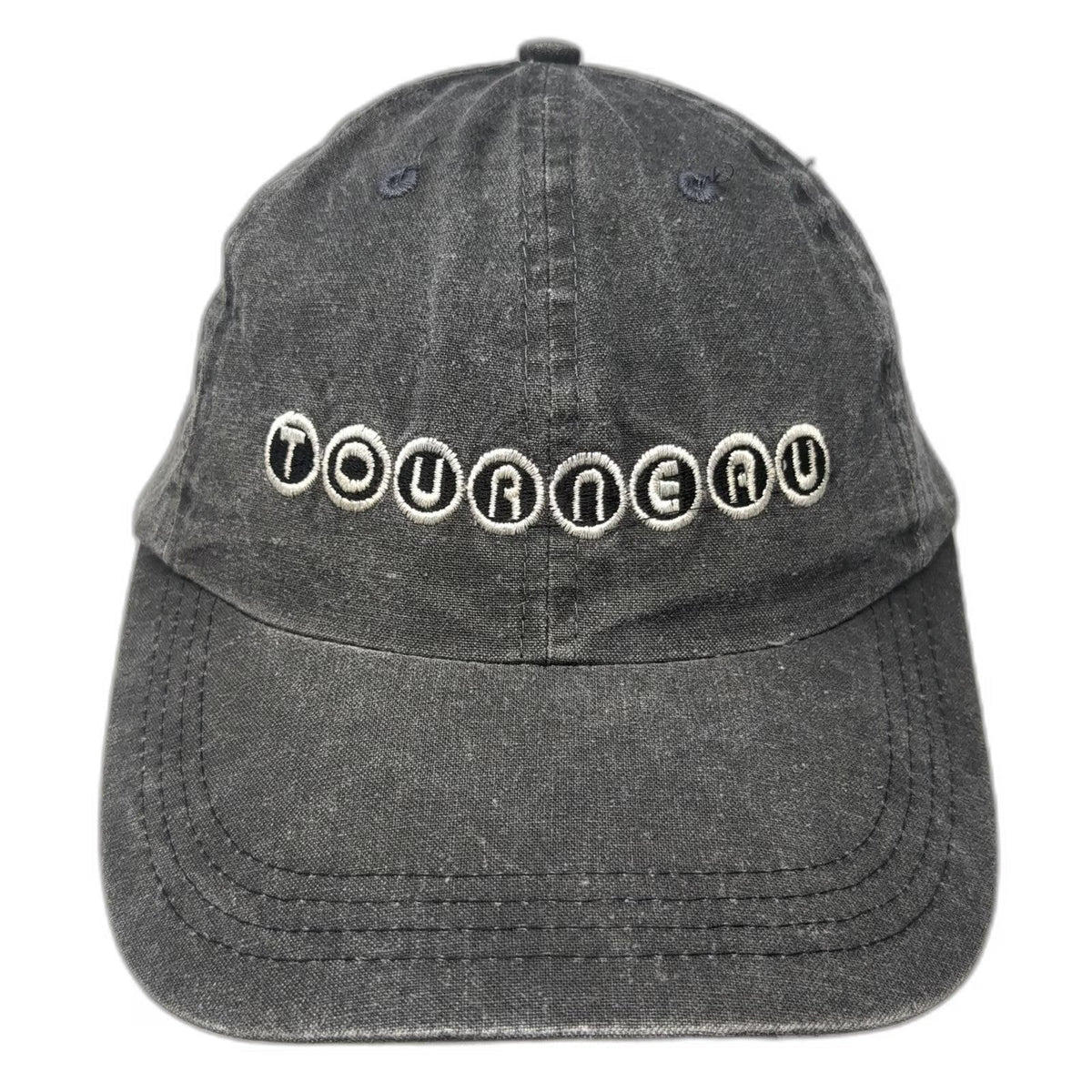 Sportcap Baseball Cap Gray OSFM Tourneau Logo Cotton Slideback Adjustable Hat
