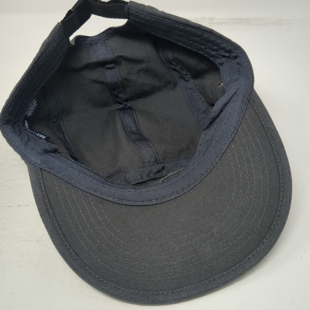 Big Accessories 5 Panel Gray One Size Frayed Fish Patch Slideback Hat Fishing