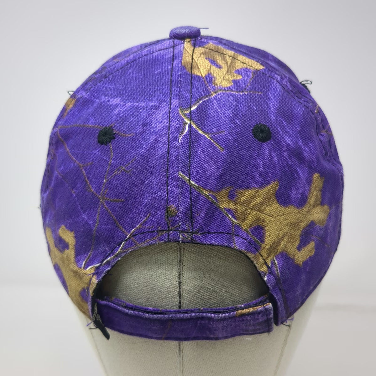 Realtree Antler Purple Camo Baseball Cap One Size Hat Strapback Hunting Logo