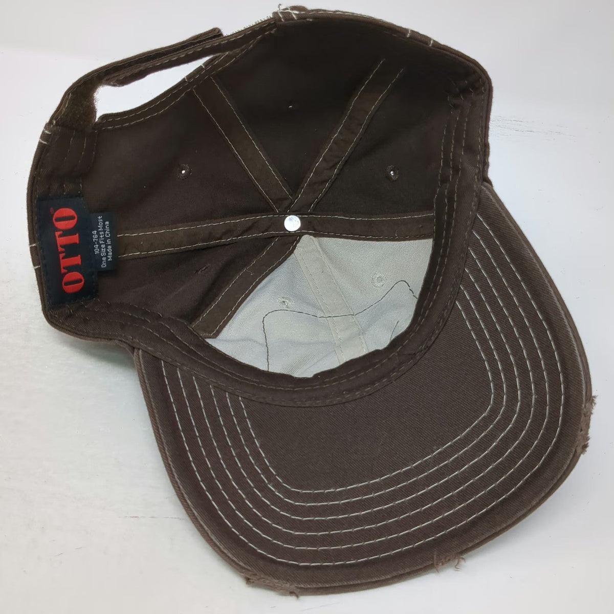 OTTO Brown Baseball Cap One Size Colorado Flag Patch Contrast Stitching Hat