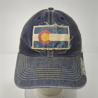 Sunlight Snapback Trucker Hat Blue OS Adjustable Embroidered Mesh Back Legacy