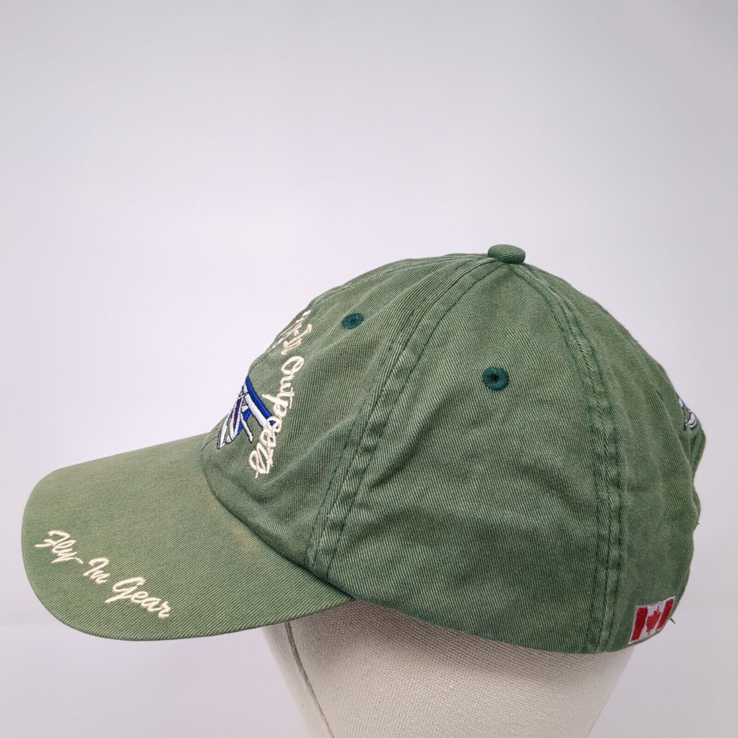 Nestor Falls Fly-In Outposts Strapback Hat Green One Size Adjustable