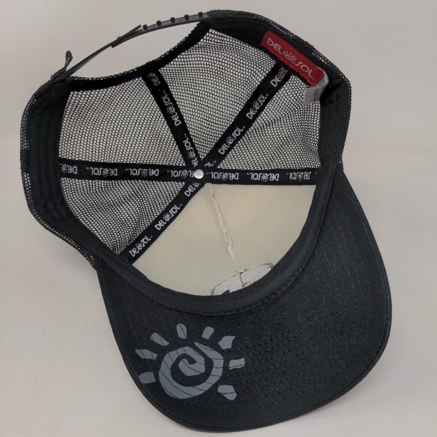 Del Sol Snapback Trucker Hat Multicolor OSFM Adjustable Mesh Back Polyester