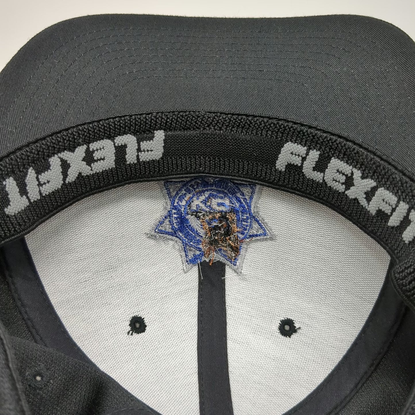 Sport-Tek Sacramento Police Association K9 Hat Black XL Baseball Cap Flexfit