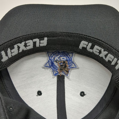 Sport-Tek Sacramento Police Association K9 Hat Black XL Baseball Cap Flexfit