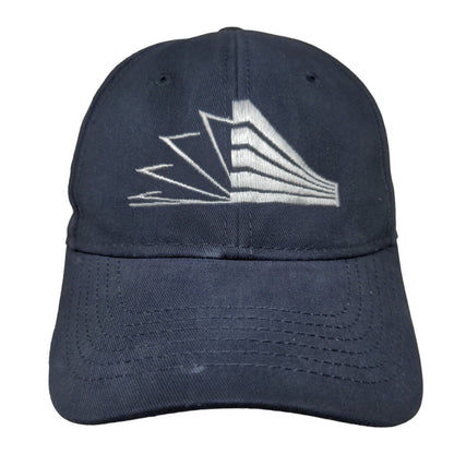 Sportsman Men's Slideback Hat Blue Adjustable Embroidered Logo Cotton