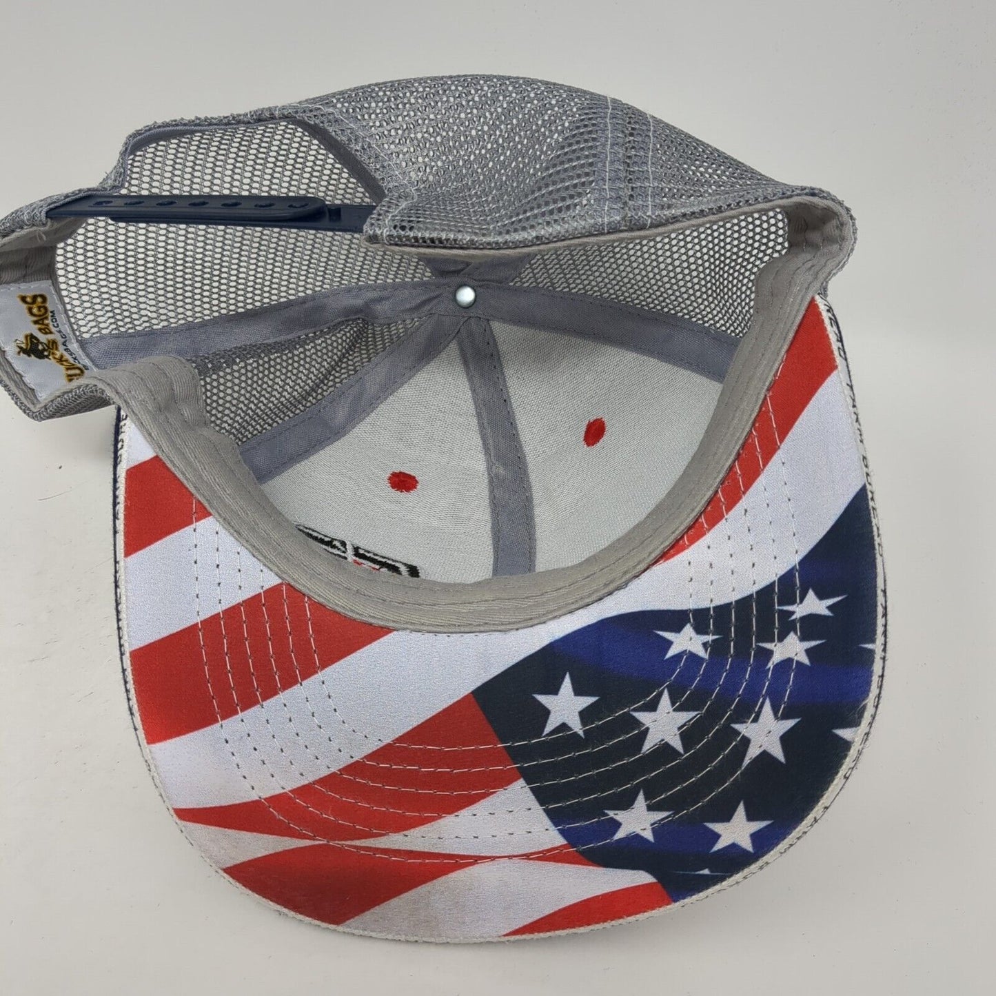 Farm Bureau Ins Snapback Trucker Hat Multicolor OS Patriotic Mesh Buck's Bags