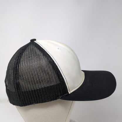 Richardson Snapback Mesh Back Trucker Hat Black One Size Colorblock