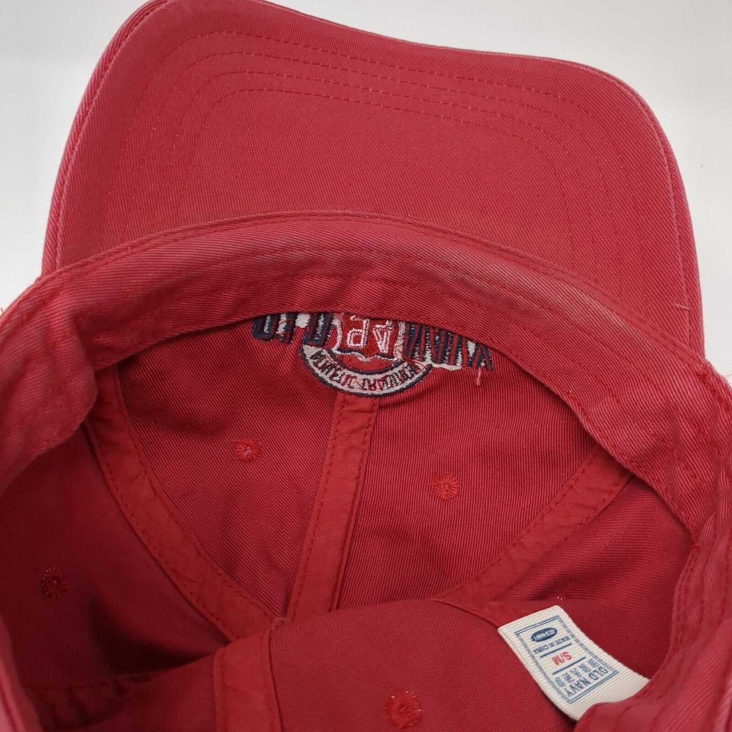 Old Navy 94 Strapback Hat Red S/M Adjustable Embroidered 6 Panel