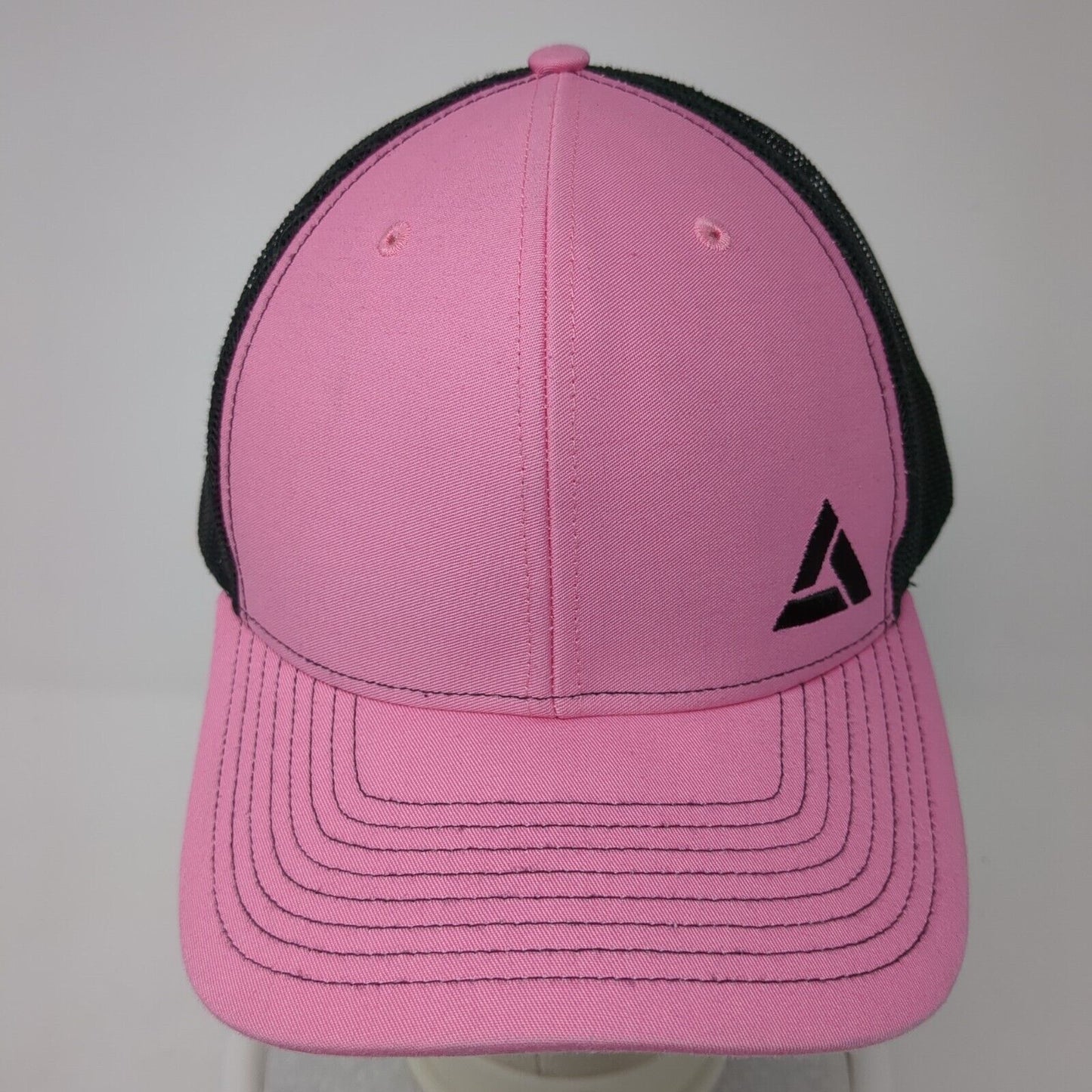 Richardson Snapback Trucker Hat Pink One Size Adjustable Mesh Back 6 Panel