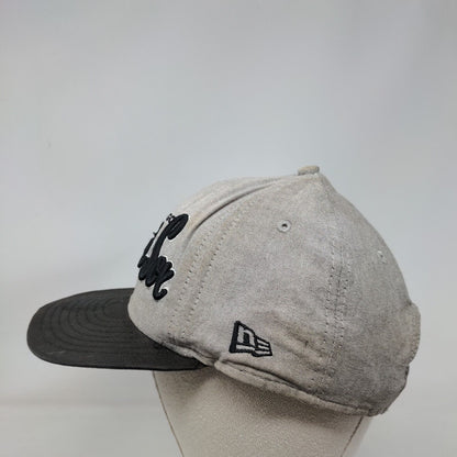 New Era MLB Chicago White Sox Snapback Hat Gray M-L Faded Distressed 9Fifty