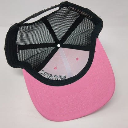 Mark 9:42 Snapback Trucker Hat Pink One Size Adjustable Mesh Back Richardson