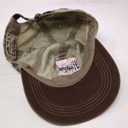 Nebraska Huskers NCAA Young An Cap Green One Size Camo Wrestling Slideback Hat
