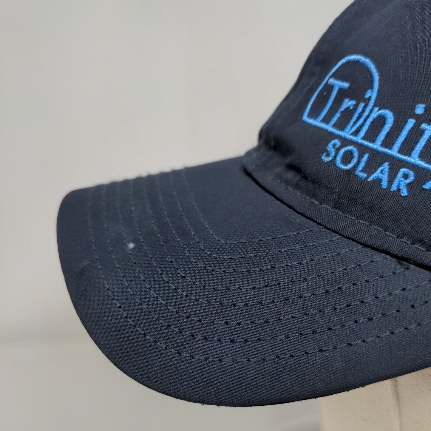 Trinity Solar Strapback Hat Blue OSFM Embroidered Laser Cut New Era