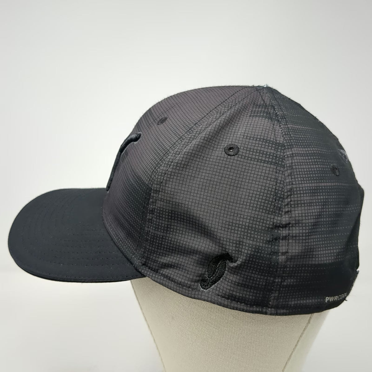 Puma Snapback Gray One Size Golf PWRCOOL Performance Jumping Cat Grid Logo Hat