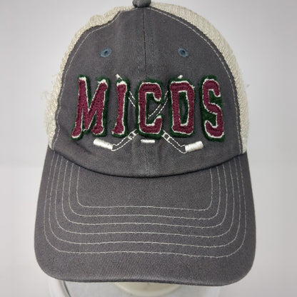 MICOS 22 Slideback Trucker Hat Gray One Size Adjustable Mesh Back Sportsman