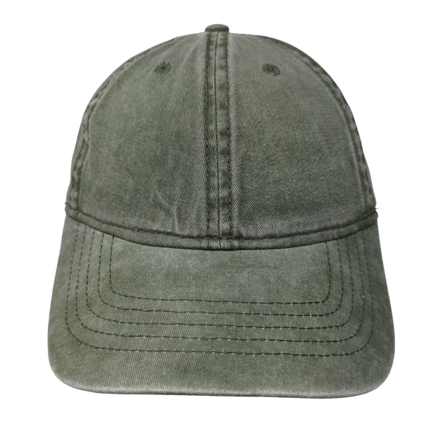 Unbranded Slideback Hat Solid Green OSFM Adjustable 6 Panel Blank