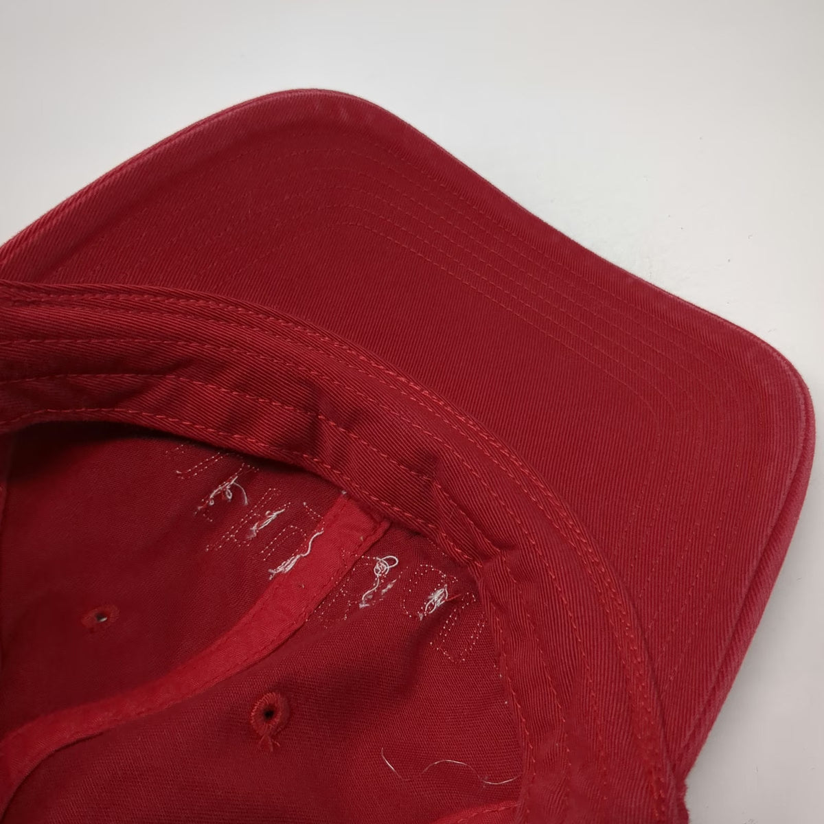 Lucky Brand Baseball Cap Red One Size Cotton Slideback 1957 Embroidery Hat