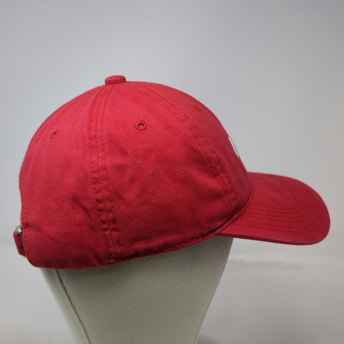 Disney Baseball Cap Red OSFM Mickey Embroidered Adjustable Cotton Slideback Hat