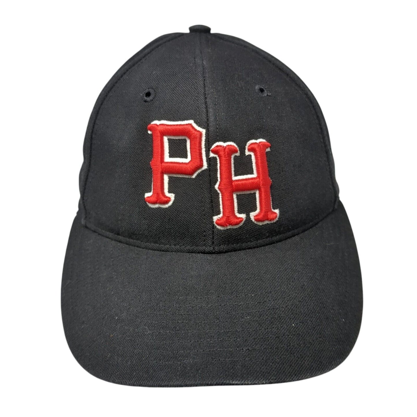 PH Fitted Hat Black Size 7 Lightweight Embroidered 6 Panel AOF515 Richardson