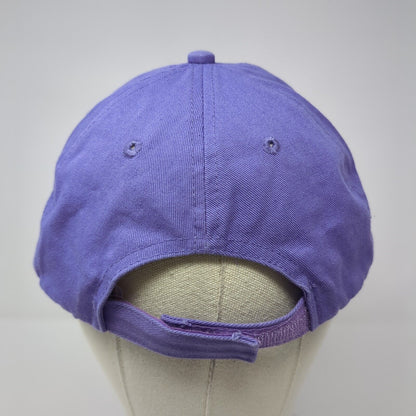 Hutchinson Island Strapback Hat Purple One Size Embroidered Flip Flops