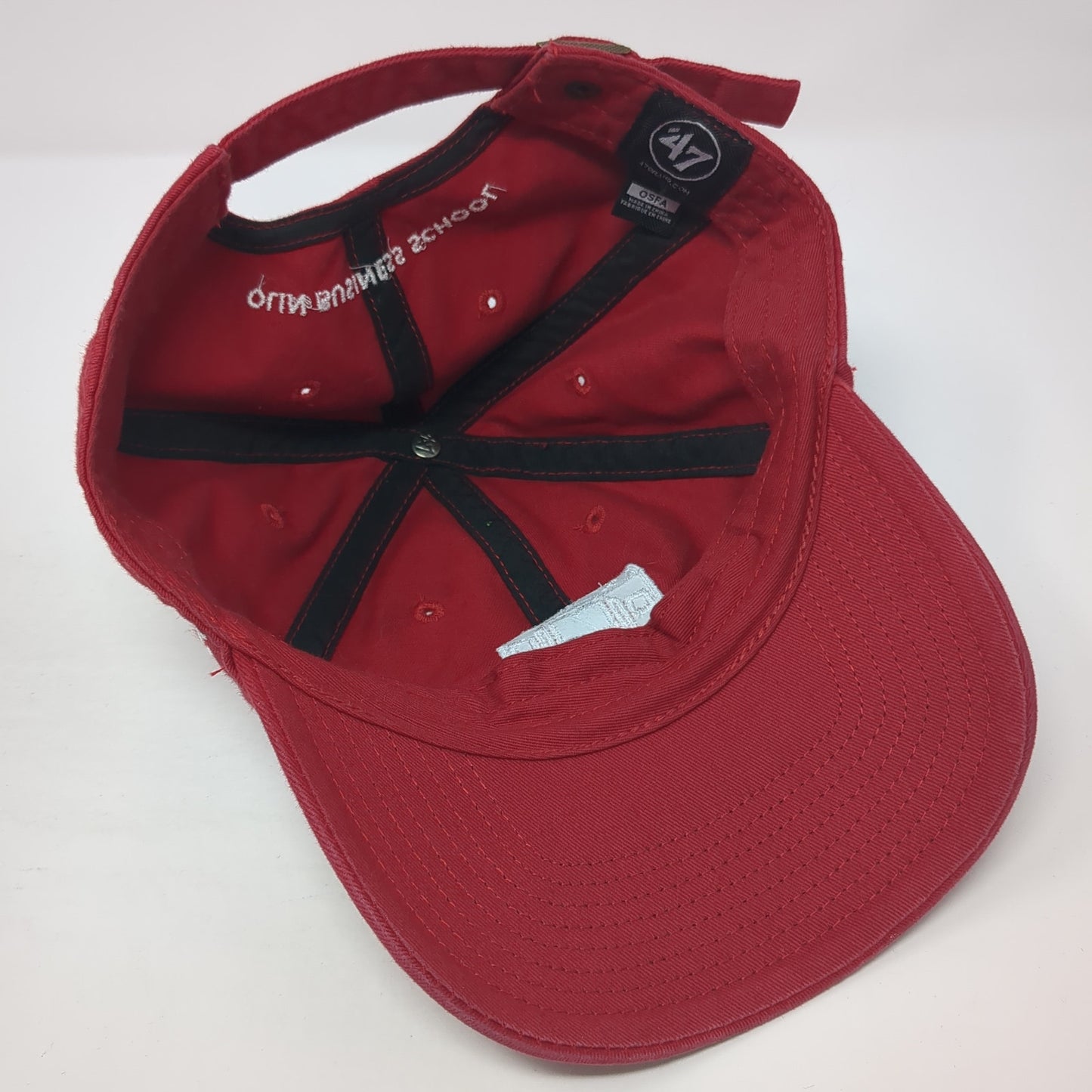 Olin Business School Slideback Hat Red One Size Adjustable Embroidered '47