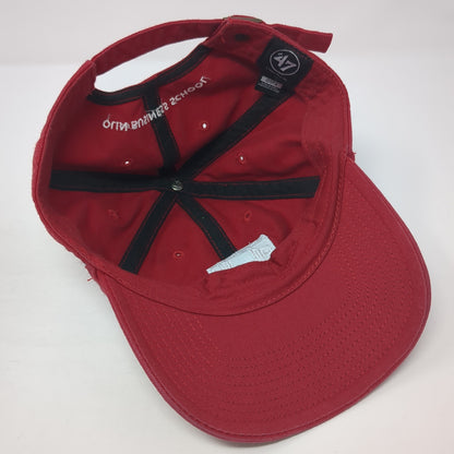 Olin Business School Slideback Hat Red One Size Adjustable Embroidered '47