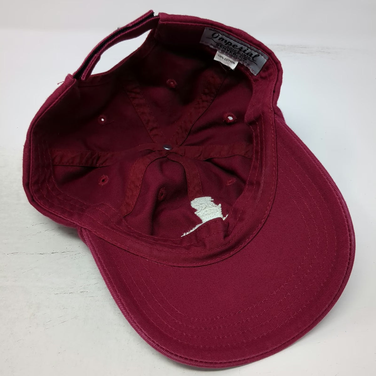 Imperial Baseball Cap Red One Size Ritz-Carlton Kapalua Golf Lion Strapback Hat