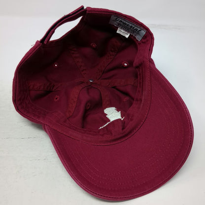 Imperial Baseball Cap Red One Size Ritz-Carlton Kapalua Golf Lion Strapback Hat