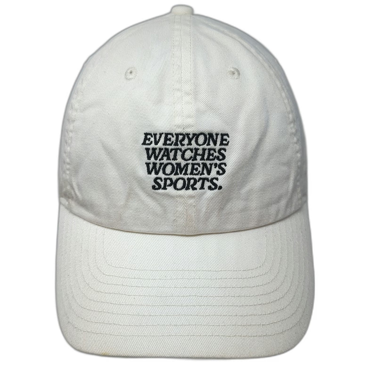 Nike Baseball Cap White L Everyone Watches Women's Sports Slideback Cotton Hat