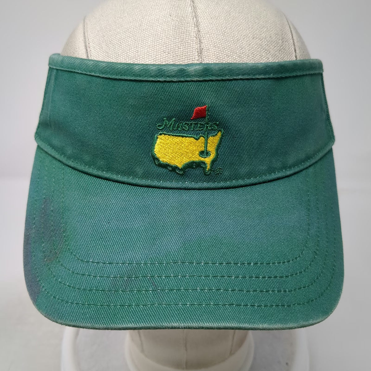 American Needle Masters Visor Hat Green One Size Golf Tournament Embroidered