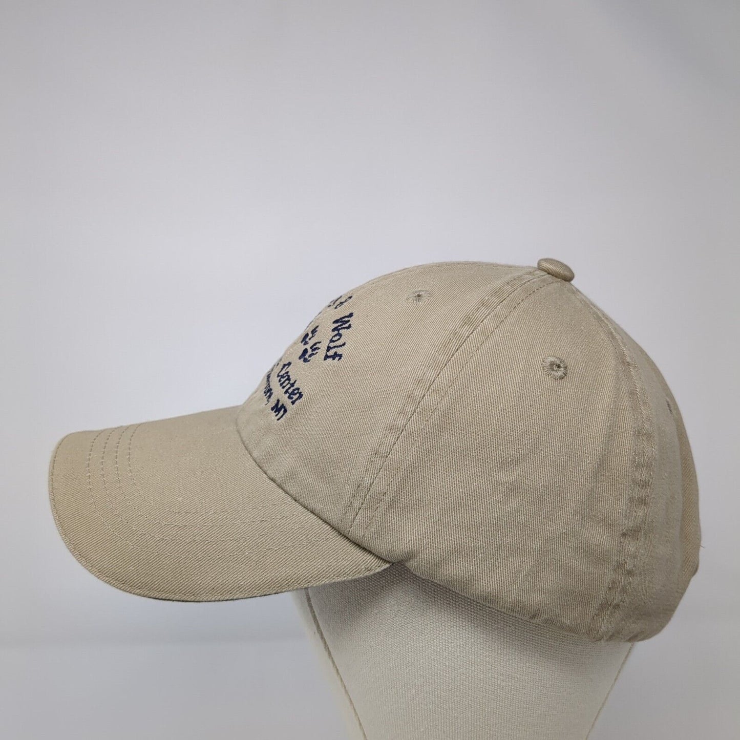 Grizzly & Wolf Discovery Center Strapback Hat Tan One Size Port Authority