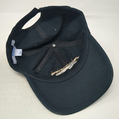 Port & Company Baseball Cap Black One Size Fishing Salmon Safari BC Strapback