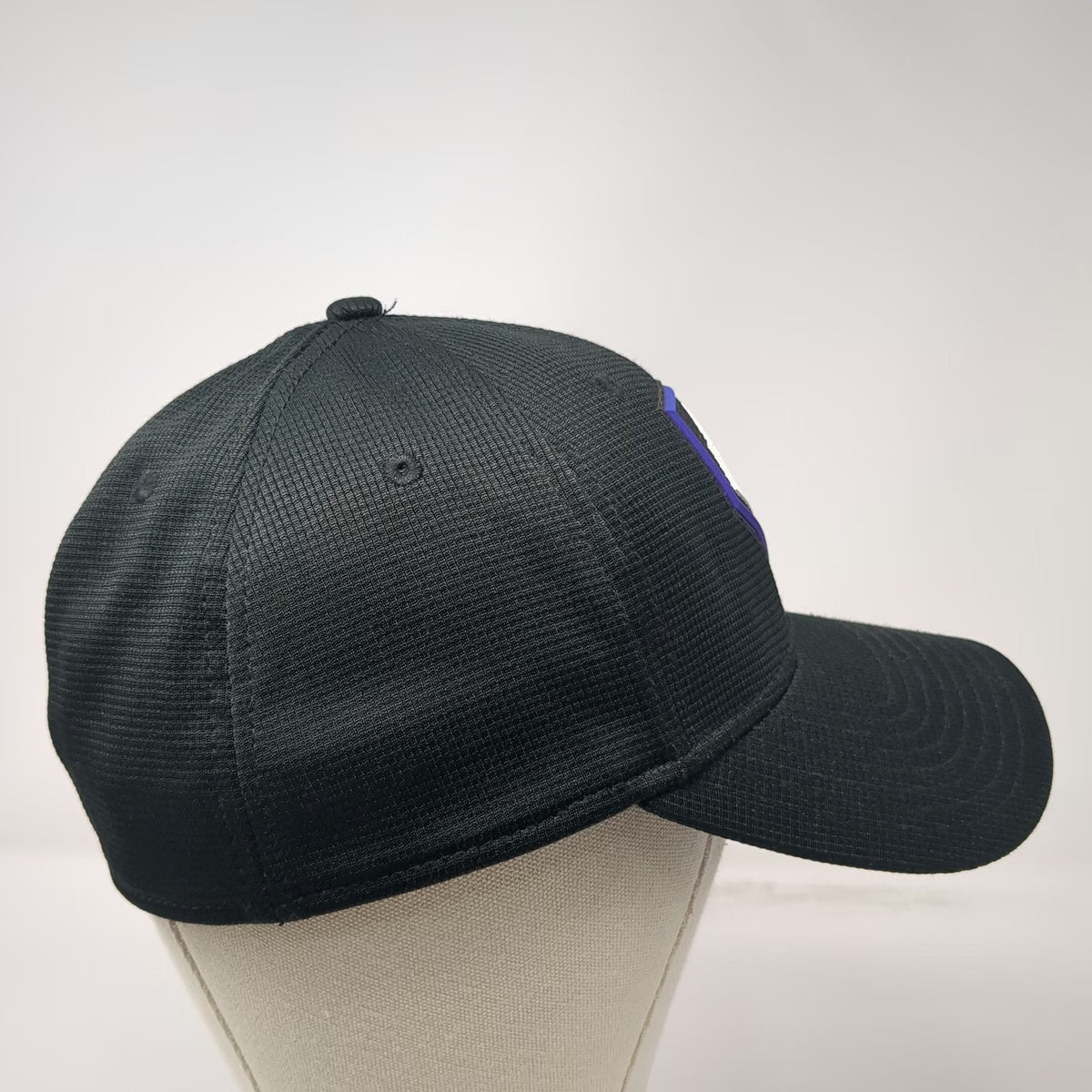 Colorado Rockies MLB New Era Baseball Cap Black L Stretch Fit Shield Logo Hat