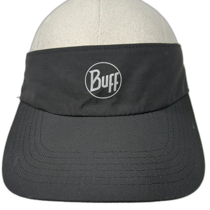 Buff Visor Black One Size Performance Running Logo Hat Reflective Strapback