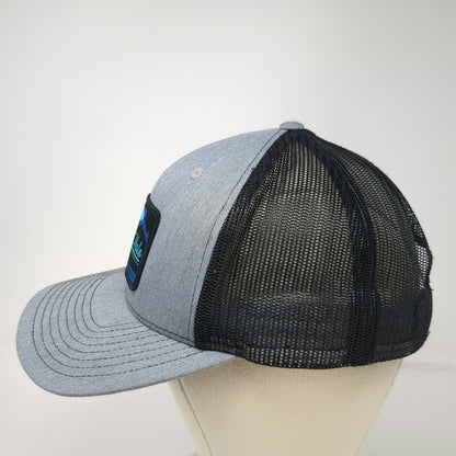 Richardson Trucker Hat Gray One Size Mesh Snapback Outdoors Honey Hole Mountain