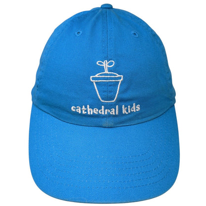 Cathedral Kids Slideback Hat Blue One Size Adjustable Embroidered Cotton