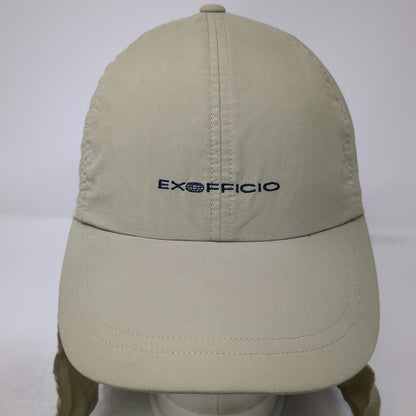 ExOfficio Baseball Cap Green One Size Hat Neck Flap Sun Insect Shield Toggle