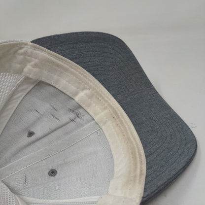 Puckett CAT Snapback Trucker Hat Gray One Size Adjustable Mesh Back Richardson
