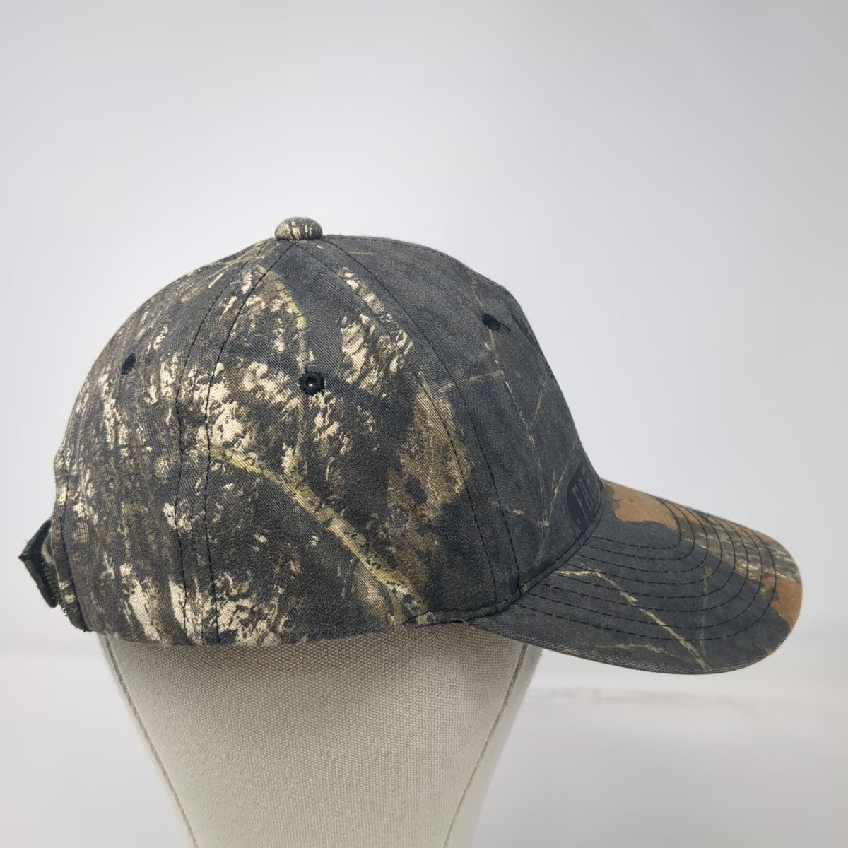 Port Authority Baseball Cap Gray One Size Moose Far North Idaho Camo Woods Hat