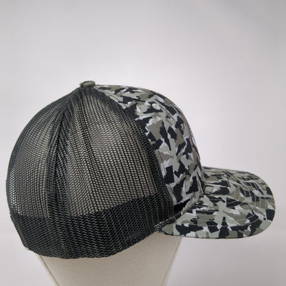 Barrier Building Snapback Trucker Hat Camo One Size Adjustable Mesh Pride Camo