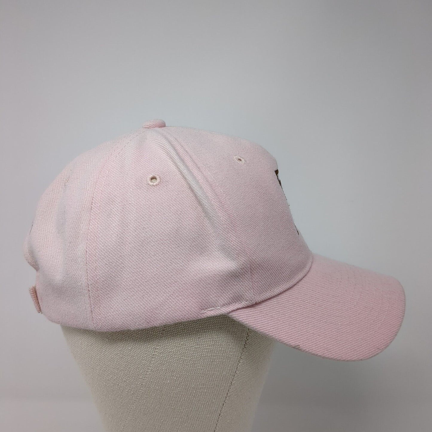 CrossPointe Strapback Hat Pink One Size Adjustable Embroidered 6 Panel
