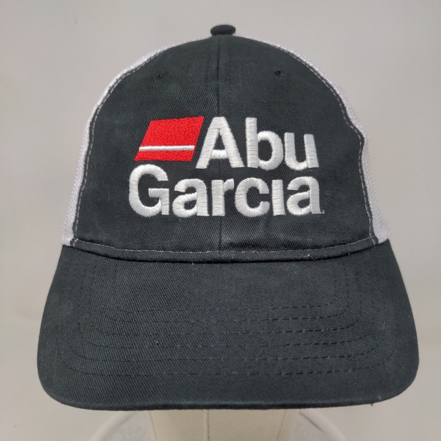 Abu Garcia Men's Slideback Mesh Back Hat Multicolor Embroidered Spell Out Logo