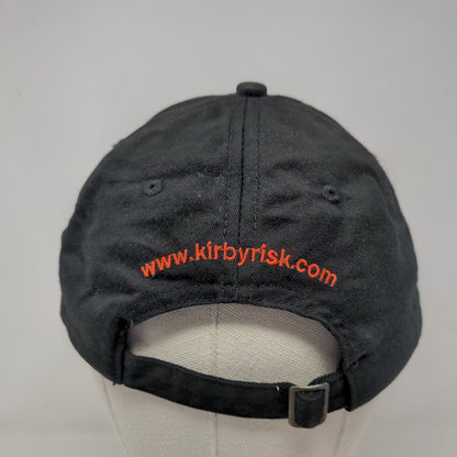 Kirby Risk Men's Slideback Hat Black Size OSFM Embroidered Logo 100% Cotton