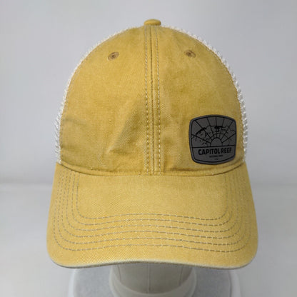 Capitol Reef National Park Utah Snapback Trucker Hat Tan OS Mesh Back Legacy
