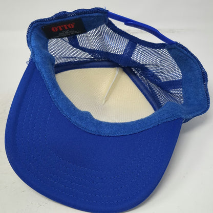 Otto Dave & Buster's Most Valuable Dad MVD Blue One Size Trucker Hat Snapback