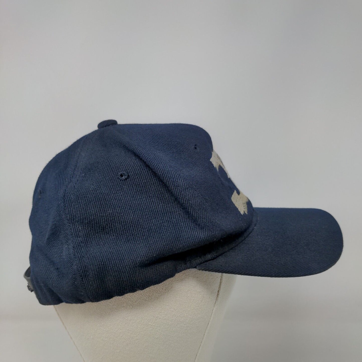 Unbranded Snapback Hat Blue OSFA Embroidered Adjustable 6 Panel