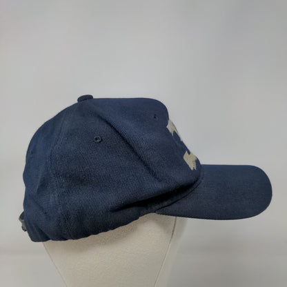 Unbranded Snapback Hat Blue OSFA Embroidered Adjustable 6 Panel