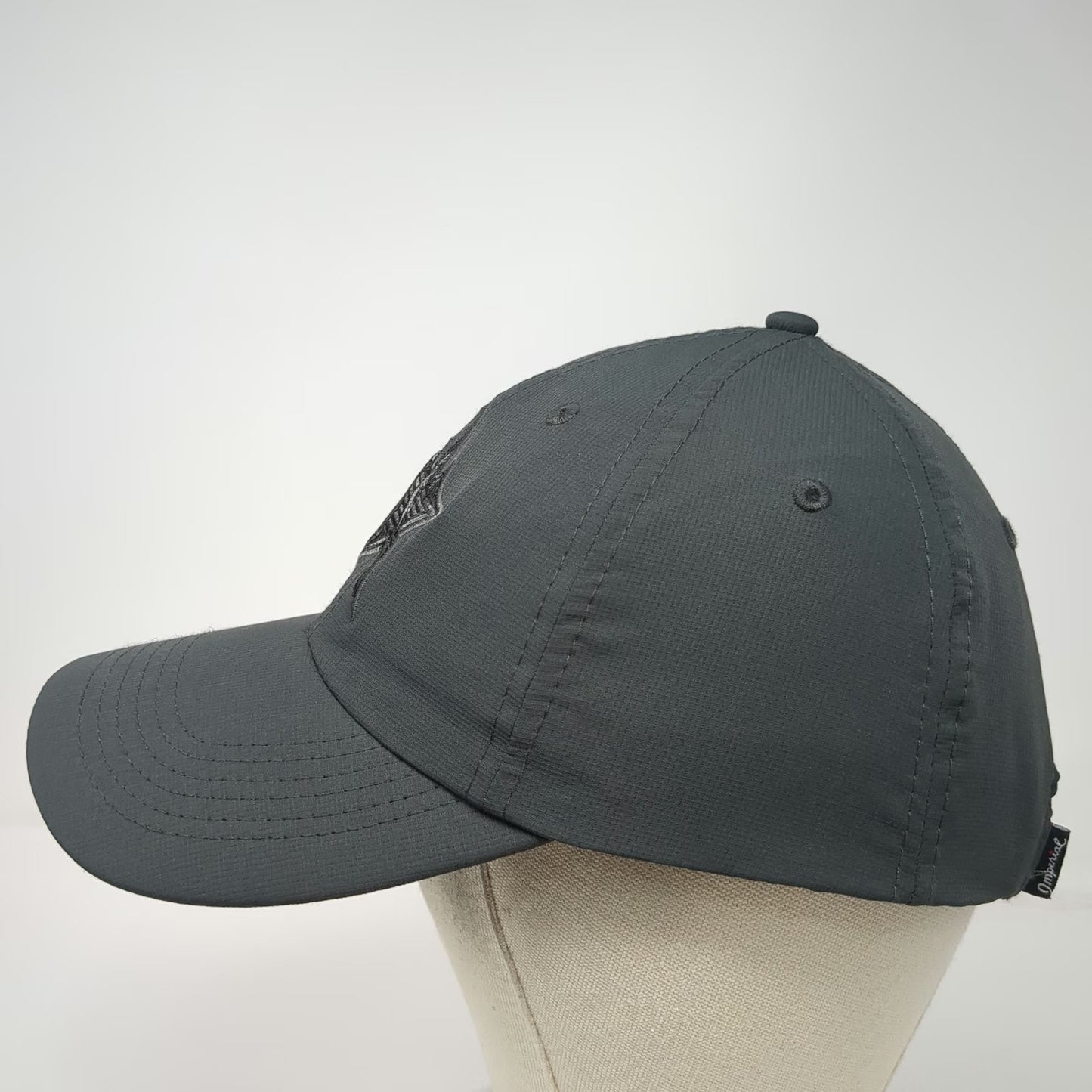 Imperial Baseball Cap Gray One Size Star Bridge Basketball Performance Hat